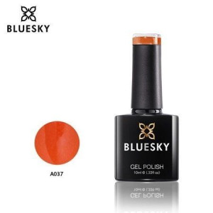 Bluesky Lakier Hybrydowy A37 SUMMER JAFFA ORANGE 10ml 10ml BROKATOWY POMARA