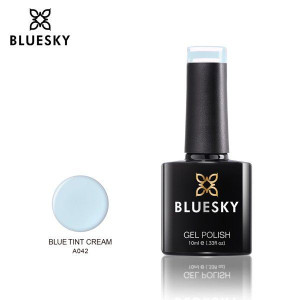 Bluesky Lakier Hybrydowy A42 BLUE TINT CREAM 10ml 10ml PASTELOWY NIEBIESKI