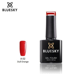 Bluesky Lakier Hybrydowy A02 Dull Orange 10ml 10ml BROKATOWY POMARAŃCZOWY