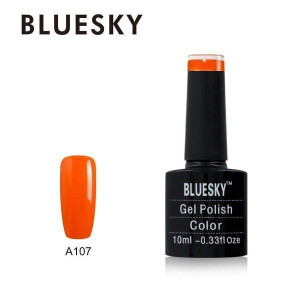 Bluesky Lakier Hybrydowy A107 BRIGHT ORANGE SUN 10ml POMARAŃCZOWY