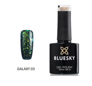 Bluesky Galaxy Gel - 03 10ml Brokatowy Transparentne