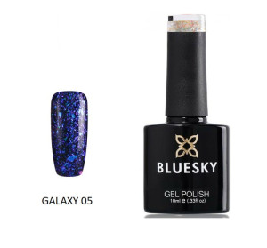 Bluesky Galaxy Gel - 05 10ml Brokatowy Transparentne