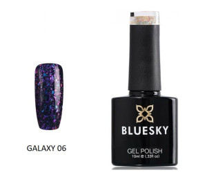 Bluesky Galaxy Gel - 06 10ml Brokatowy Transparentne