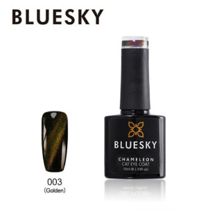 Lakier hybrydowy Bluesky CAT EYE CHAMELEON COAT - 03 Golden 10ml ZŁOTY KOCI