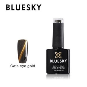 Lakier hybrydowy Bluesky Top Cat Eye Gold 10ml ZŁOTY