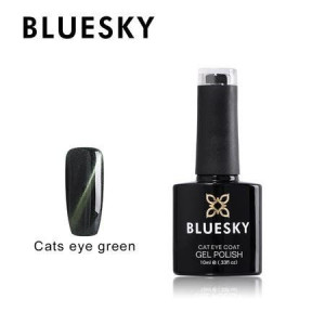 Lakier hybrydowy Bluesky Top Cat Eye Green 10ml 10ml ZIELONY