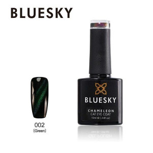 Lakier hybrydowy Bluesky CAT EYE CHAMELEON COAT - 02 Green 10ml ZIELONY