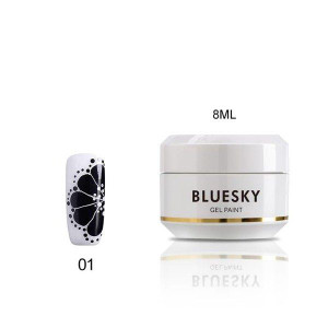 Bluesky Paint Gel 8ml - Czarny Dk 01 Czarny 8g