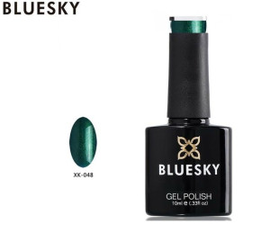 Lakier hybrydowy Bluesky XK 48 10ml 10ml BROKATOWY ZIELONY