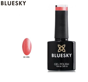 Lakier hybrydowy Bluesky XK 06 ORANGE GLITTER 10ml 10ml BROKATOWY POMARAŃCZ