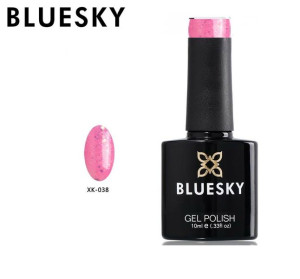 Lakier hybrydowy Bluesky XK 38 BABY PINK 10ml 10ml RÓŻOWY BROKATOWY PÓŁTRAN