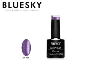 Lakier hybrydowy Bluesky XK 02 PURPLE GLITTER 10ml 10ml BROKATOWY FIOLETOWY