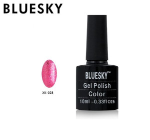 Bluesky Xk 28 10ml Różowy Brokatowy Półtransparentny