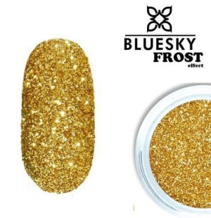 15 Efekt szronu pyłek do paznokci Frost Effect Bluesky Nowy Pyłek złoty