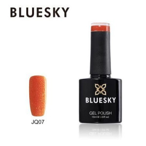 Lakier hybrydowy Bluesky Gel Polish 10ml JQ07 10ml BROKATOWY ZŁOTY POMARAŃC