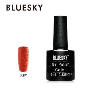 Lakier hybrydowy Bluesky Gel Polish 10ml Seria JQ 01 10ml BROKATOWY BRĄZOWY