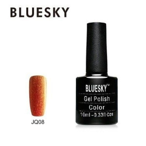 Lakier hybrydowy Bluesky Gel Polish 10ml JQ 08 10ml BROKATOWY ZŁOTY POMARAŃ