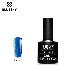 BlueSky Seria YYF03 10ml BROKATOWY NIEBIESKI