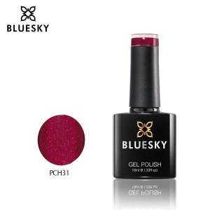 BlueSky Seria PCH 31 RED SPARKLE 10ml CZERWONY BROKATOWY