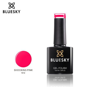 Lakier hybrydowy Bluesky NEON 12 SHOCKING PINK 10ml 10ml RÓŻOWY NEON