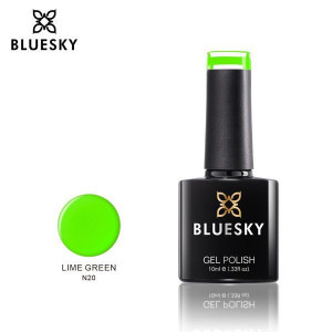 Lakier hybrydowy Bluesky NEON 20 LIME GREEN 10ml 10ml NEON ZIELONY