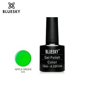 Lakier hybrydowy Bluesky NEON 10 APPLE GREEN 10ml 10ml NEON ZIELONY