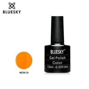 Lakier hybrydowy Bluesky NEON 29 BRIGHT ORANGE VIBRANT 10ml 10ml NEON POMAR