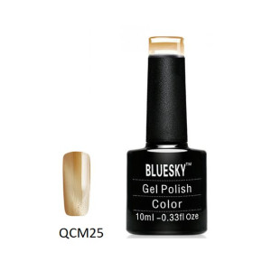Bluesky QCM 25  lakier hybrydowy 10 ml kocie oko cat eye 10ml BRĄZOWY KOCIE
