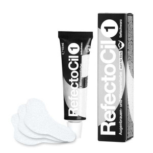 Zestaw henna  REFECTOCIL Czarna + Płatki piankowe pod oczy 100szt