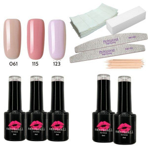 Zestaw startowy hybryd Smart Nail akcesoria do paznokci 61,115,123 NUDE PAS