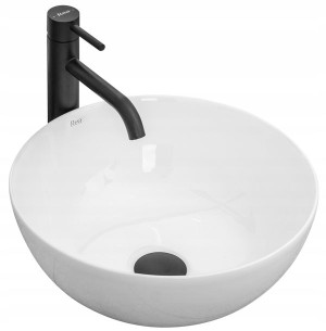 Umywalka Ceramiczna Nablatowa STELLA WHITE Biała