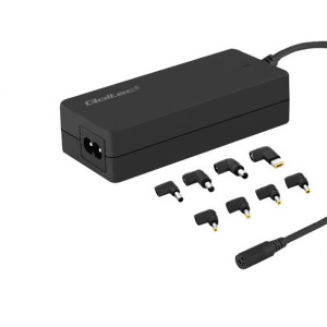 50011 Qoltec Uniwersalny automatyczny zasilacz sieciowy 65W 8 wtyczek