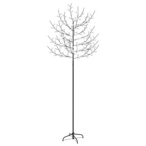 Drzewko z lampkami, 220 LED, ciepły biały, kwiat wiśni, 220 cm