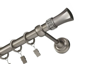 Karnisz srebrny do mieszkania 19 mm 140 cm