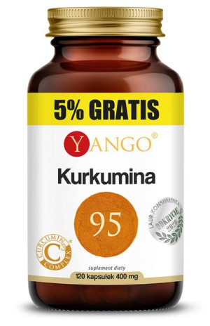 YANGO Kurkumina 95 z piperyną EKSTRAKT - suplement diety - 400 mg - 120 kap
