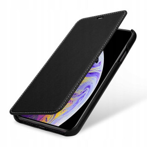 etui Skóra Czarna Nappa iPhone XS Max - STILGUT