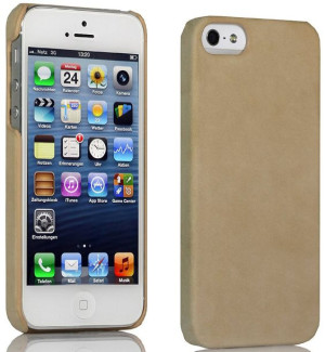 etui Skóra Khaki iPhone 5s / SE - STILGUT