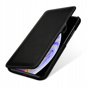 etui Skóra Czarne Nappa - iPhone XS Max - STILGUT