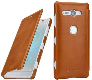 Etui Stilgut Sony Xperia Xz2 Compact Book - Cognac