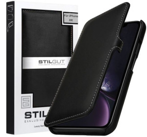 Stilgut Etui Apple iPhone Xr - UltraSlim Book, black nappa
