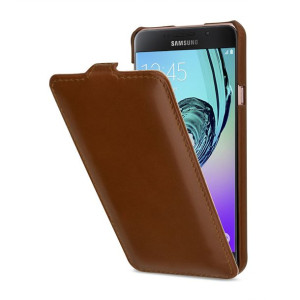 STILGUT UltraSlim COGNAC etui Galaxy A7 2016