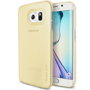 RINGKE Slim Frost etui do Samsung Galaxy S6 Edge G925 - YELLOW