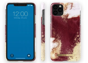 Ideal Fashion Case Etui Do Apple Iphone 11 Pro Max - Golden Burgundy Marble