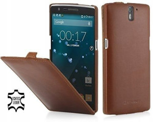 STILGUT UltraSlim Etui do OnePlus One - COGNAC