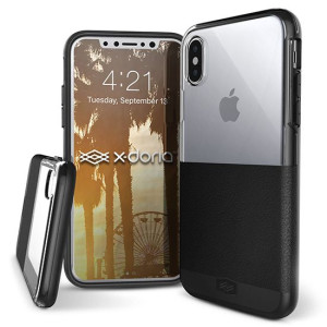 X-DORIA DASH etui do Apple iPhone X / XS - BLACK LEATHER