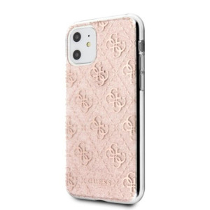 Guess Double Glitter Etui Do Apple Iphone 11 - Pink