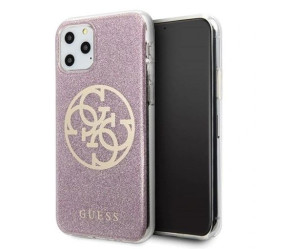 Guess Hard Case 4g Circle Glitter Etui Do Apple Iphone 11 Pro Max - Pink