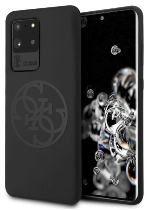 Guess Silicone 4g Etui Do Samsung S20 Ultra - Black