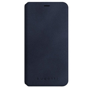 Bugatti Booklet Parigi Ultrasuede Etui Do Iphone X/xs - Navy Blue