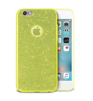 PURO Glitter Shine Cover etui do iPhone 6 / 6S - YELLOW